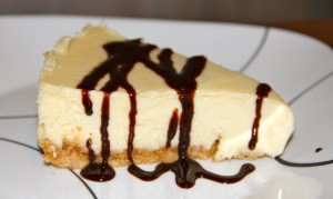 white chocolate cheesecake