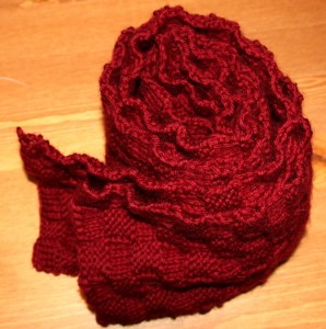 basket weave scarf